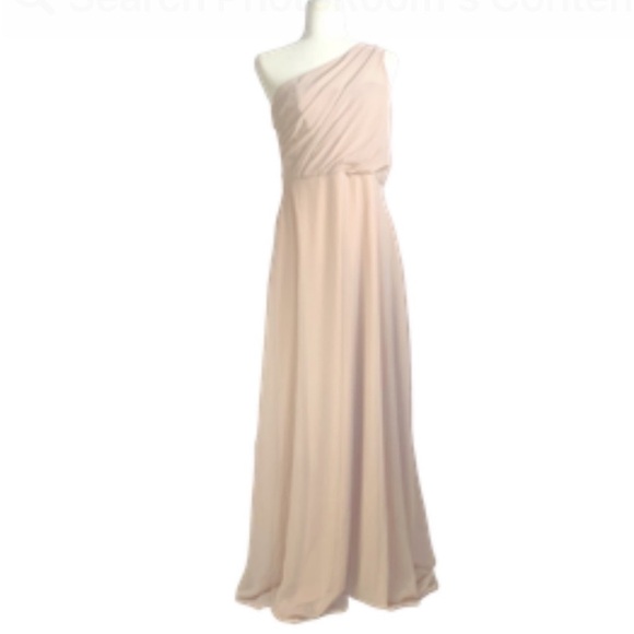Birdy Grey Kira Dress Large One Shoulder Grecian Formal Prom Bridesmaid NWOT - Picture 2 of 10